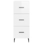 vidaXL Highboard Hochglanz-Weiß 34,5x34x180 cm Holzwerkstoff vidaXL Highboard Hochglanz-Weiß 34,5x34x180 cm Holzwerkstoff