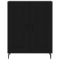 vidaXL Highboard Schwarz 69,5x34x180 cm Holzwerkstoff vidaXL Highboard Schwarz 69,5x34x180 cm Holzwerkstoff