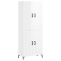 vidaXL Highboard Hochglanz-Weiß 69,5x34x180 cm Holzwerkstoff vidaXL Highboard Hochglanz-Weiß 69,5x34x180 cm Holzwerkstoff