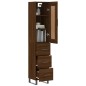 vidaXL Highboard Braun Eichen-Optik 34,5x34x180 cm Holzwerkstoff vidaXL Highboard Braun Eichen-Optik 34,5x34x180 cm Holzwerkstoff