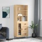 vidaXL Highboard Sonoma-Eiche 69,5x34x180 cm Holzwerkstoff vidaXL Highboard Sonoma-Eiche 69,5x34x180 cm Holzwerkstoff