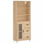 vidaXL Highboard Sonoma-Eiche 69,5x34x180 cm Holzwerkstoff vidaXL Highboard Sonoma-Eiche 69,5x34x180 cm Holzwerkstoff