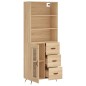 vidaXL Highboard Sonoma-Eiche 69,5x34x180 cm Holzwerkstoff vidaXL Highboard Sonoma-Eiche 69,5x34x180 cm Holzwerkstoff