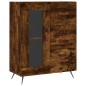 vidaXL Highboard Räuchereiche 69,5x34x180 cm Holzwerkstoff vidaXL Highboard Räuchereiche 69,5x34x180 cm Holzwerkstoff