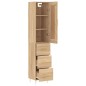 vidaXL Highboard Sonoma-Eiche 34,5x34x180 cm Holzwerkstoff vidaXL Highboard Sonoma-Eiche 34,5x34x180 cm Holzwerkstoff