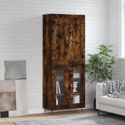 vidaXL Highboard Räuchereiche 69,5x34x180 cm Holzwerkstoff