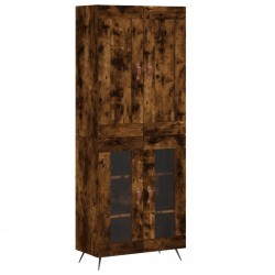 vidaXL Highboard Räuchereiche 69,5x34x180 cm Holzwerkstoff