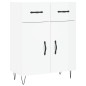 vidaXL Highboard Hochglanz-Weiß 69,5x34x180 cm Holzwerkstoff vidaXL Highboard Hochglanz-Weiß 69,5x34x180 cm Holzwerkstoff