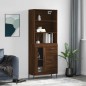 vidaXL Highboard Braun Eichen-Optik 69,5x34x180 cm Holzwerkstoff vidaXL Highboard Braun Eichen-Optik 69,5x34x180 cm Holzwerkstoff