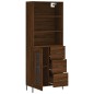 vidaXL Highboard Braun Eichen-Optik 69,5x34x180 cm Holzwerkstoff vidaXL Highboard Braun Eichen-Optik 69,5x34x180 cm Holzwerkstoff
