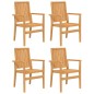 vidaXL 5-tlg. Garten-Essgruppe Massivholz Teak vidaXL 5-tlg. Garten-Essgruppe Massivholz Teak