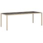 vidaXL 11-tlg. Garten-Essgruppe mit Kissen Beige Poly Rattan vidaXL 11-tlg. Garten-Essgruppe mit Kissen Beige Poly Rattan