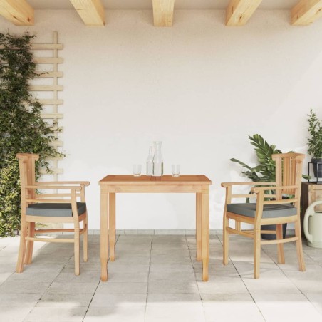 vidaXL 3-tlg. Garten-Essgruppe Massivholz Teak