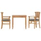vidaXL 3-tlg. Garten-Essgruppe Massivholz Teak vidaXL 3-tlg. Garten-Essgruppe Massivholz Teak