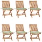 vidaXL Klappbare Gartenstühle mit Kissen 6 Stk. Massivholz Teak vidaXL Klappbare Gartenstühle mit Kissen 6 Stk. Massivholz Teak