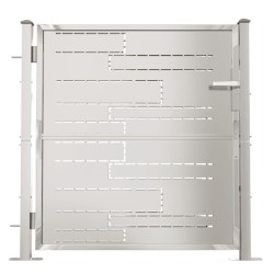 vidaXL Gartentor 100x100 cm Edelstahl