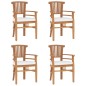 vidaXL 5-tlg. Garten-Essgruppe Massivholz Teak vidaXL 5-tlg. Garten-Essgruppe Massivholz Teak