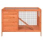 vidaXL Kaninchenstall Braun 103x44x69,5 cm Massivholz Kiefer vidaXL Kaninchenstall Braun 103x44x69,5 cm Massivholz Kiefer