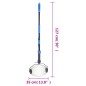 vidaXL Rollsammler Blau 127 cm Stahl vidaXL Rollsammler Blau 127 cm Stahl