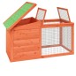 vidaXL Kaninchenstall Braun 100,5x54x55 cm Massivholz Kiefer vidaXL Kaninchenstall Braun 100,5x54x55 cm Massivholz Kiefer