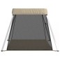 vidaXL Baby-Laufstall mit Matratze Taupe Leinenstoff vidaXL Baby-Laufstall mit Matratze Taupe Leinenstoff