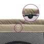 vidaXL Baby-Laufstall mit Matratze Taupe Leinenstoff vidaXL Baby-Laufstall mit Matratze Taupe Leinenstoff