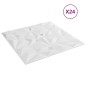 vidaXL Wandpaneele 24 Stk. Weiß 50x50 cm EPS 6 m² Amethyst vidaXL Wandpaneele 24 Stk. Weiß 50x50 cm EPS 6 m² Amethyst