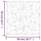 vidaXL Wandpaneele 24 Stk. Weiß 50x50 cm EPS 6 m² Amethyst vidaXL Wandpaneele 24 Stk. Weiß 50x50 cm EPS 6 m² Amethyst