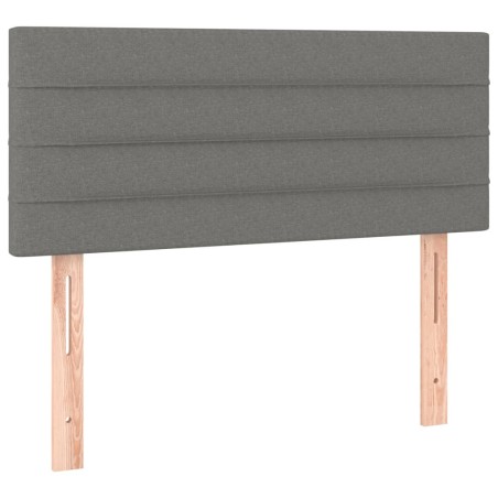 vidaXL Kopfteil Dunkelgrau 90x5x78/88 cm Stoff