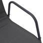 vidaXL Stapelbare Gartenstühle 2 Stk. Stahl und Textiline Anthrazit vidaXL Stapelbare Gartenstühle 2 Stk. Stahl und Textiline Anthrazit
