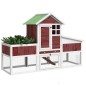 vidaXL Kaninchenstall Mokka 170x63x113 cm Massivholz Kiefer vidaXL Kaninchenstall Mokka 170x63x113 cm Massivholz Kiefer