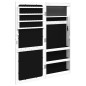 vidaXL Spiegel-Schmuckschrank mit LED-Beleuchtung Wandmontage Weiß vidaXL Spiegel-Schmuckschrank mit LED-Beleuchtung Wandmontage Weiß
