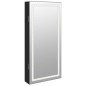 vidaXL Spiegel-Schmuckschrank mit LED-Beleuchtung Wandmontage Schwarz vidaXL Spiegel-Schmuckschrank mit LED-Beleuchtung Wandmontage Schwarz