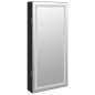 vidaXL Spiegel-Schmuckschrank mit LED-Beleuchtung Wandmontage Schwarz vidaXL Spiegel-Schmuckschrank mit LED-Beleuchtung Wandmontage Schwarz