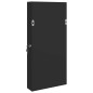 vidaXL Spiegel-Schmuckschrank mit LED-Beleuchtung Wandmontage Schwarz vidaXL Spiegel-Schmuckschrank mit LED-Beleuchtung Wandmontage Schwarz
