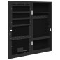 vidaXL Spiegel-Schmuckschrank mit LED-Beleuchtung Wandmontage Schwarz vidaXL Spiegel-Schmuckschrank mit LED-Beleuchtung Wandmontage Schwarz