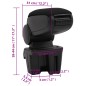 vidaXL Auto-Armlehne Schwarz 15x31x(28-44) cm ABS vidaXL Auto-Armlehne Schwarz 15x31x(28-44) cm ABS