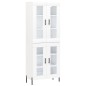 Highboard Weiß 69,5x34x180 cm Holzwerkstoff Highboard Weiß 69,5x34x180 cm Holzwerkstoff