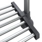 vidaXL Küchenregal 50x25x(50-70) cm Aluminium vidaXL Küchenregal 50x25x(50-70) cm Aluminium