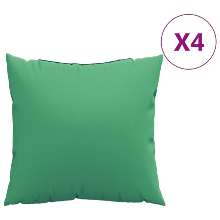vidaXL Zierkissen 4 Stk. Grün 40x40 cm Stoff