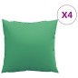 vidaXL Zierkissen 4 Stk. Grün 40x40 cm Stoff vidaXL Zierkissen 4 Stk. Grün 40x40 cm Stoff