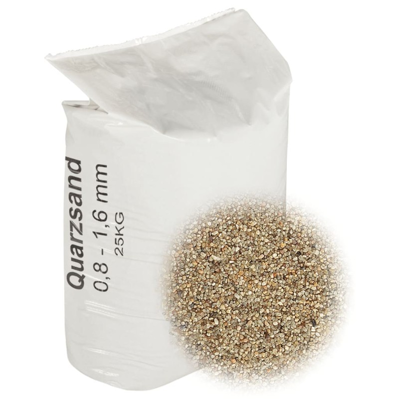 vidaXL Filtersand 25 kg 0,8-1,6 mm vidaXL Filtersand 25 kg 0,8-1,6 mm