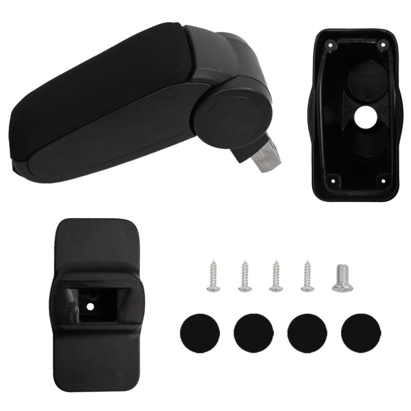 vidaXL Auto-Armlehne Schwarz 12x36x(31-46) cm ABS vidaXL Auto-Armlehne Schwarz 12x36x(31-46) cm ABS