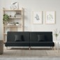 vidaXL Schlafsofa Schwarz Stoff vidaXL Schlafsofa Schwarz Stoff