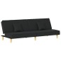 vidaXL Schlafsofa Schwarz Stoff vidaXL Schlafsofa Schwarz Stoff