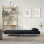 vidaXL Schlafsofa Schwarz Stoff vidaXL Schlafsofa Schwarz Stoff