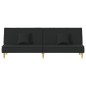 vidaXL Schlafsofa Schwarz Stoff vidaXL Schlafsofa Schwarz Stoff