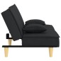 vidaXL Schlafsofa Schwarz Stoff vidaXL Schlafsofa Schwarz Stoff