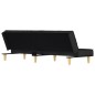 vidaXL Schlafsofa Schwarz Stoff vidaXL Schlafsofa Schwarz Stoff