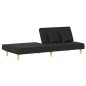 vidaXL Schlafsofa Schwarz Stoff vidaXL Schlafsofa Schwarz Stoff